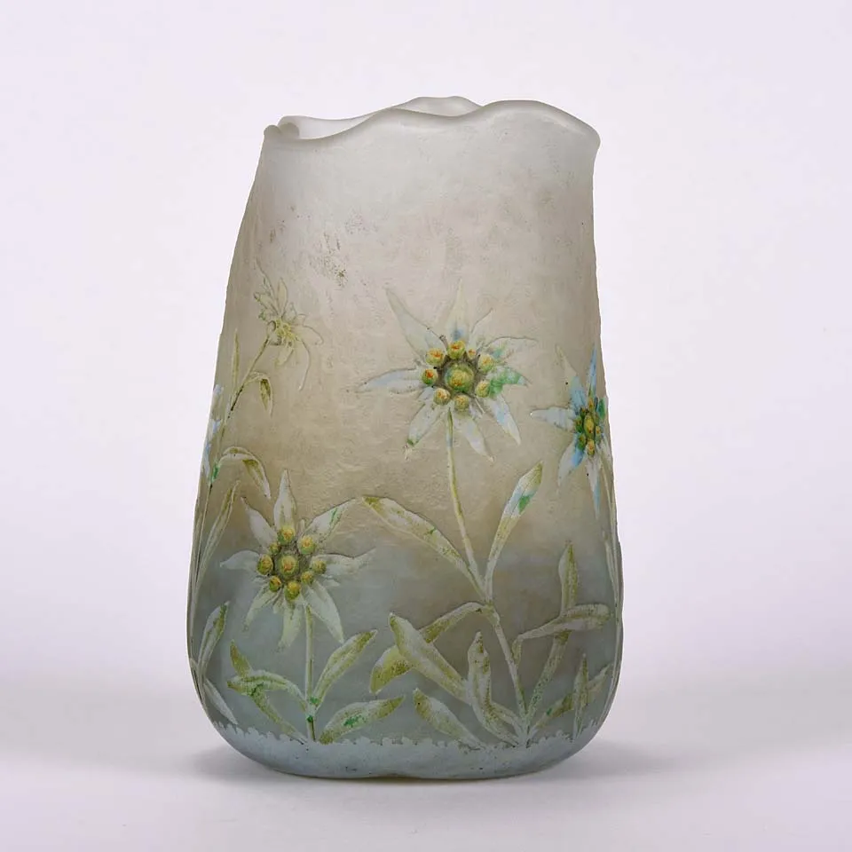 "Edelweiss Vase" by Daum Freres