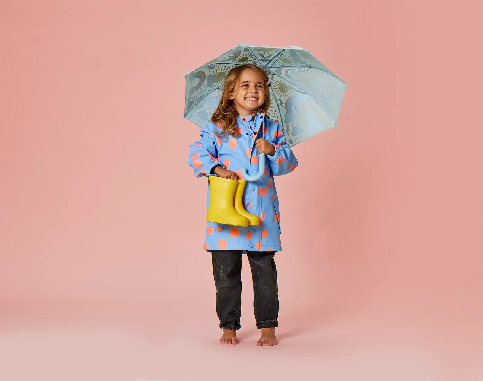 Recycled Waterproof Raincoat - Polka Dot