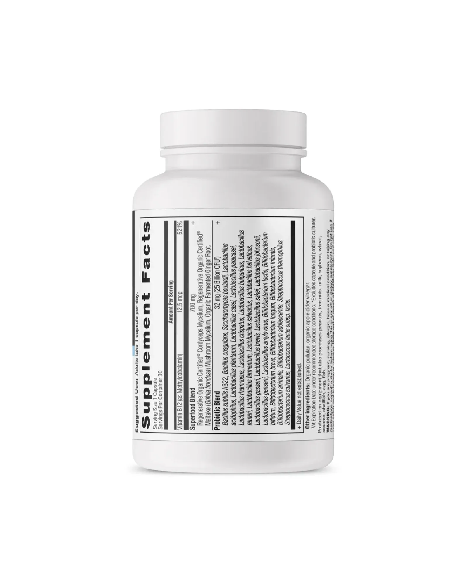 Regenerative Organic Certified™ Once Daily Probiotics Capsules