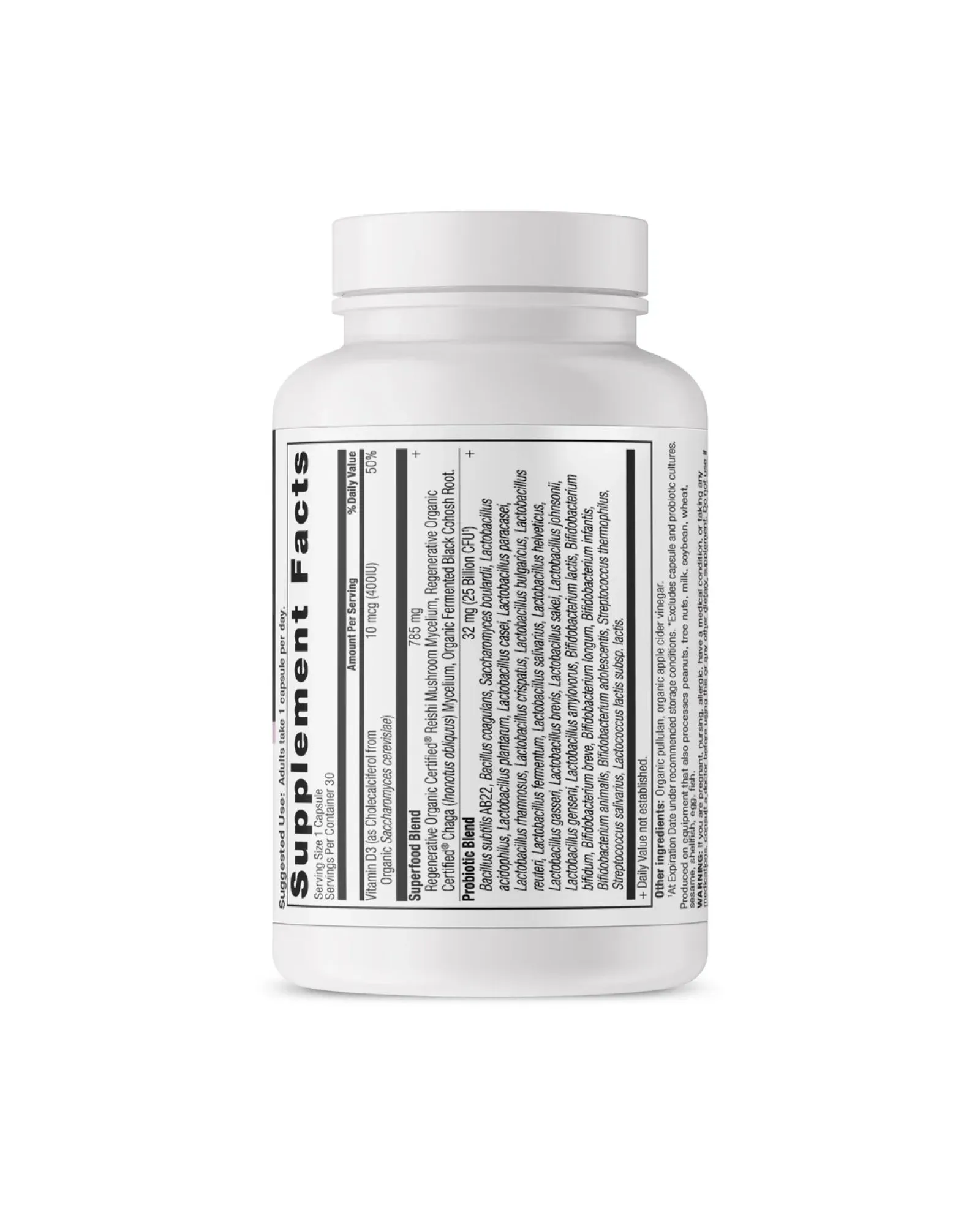 Regenerative Organic Certified™ Women's 50  Probiotics Once Daily Capsules