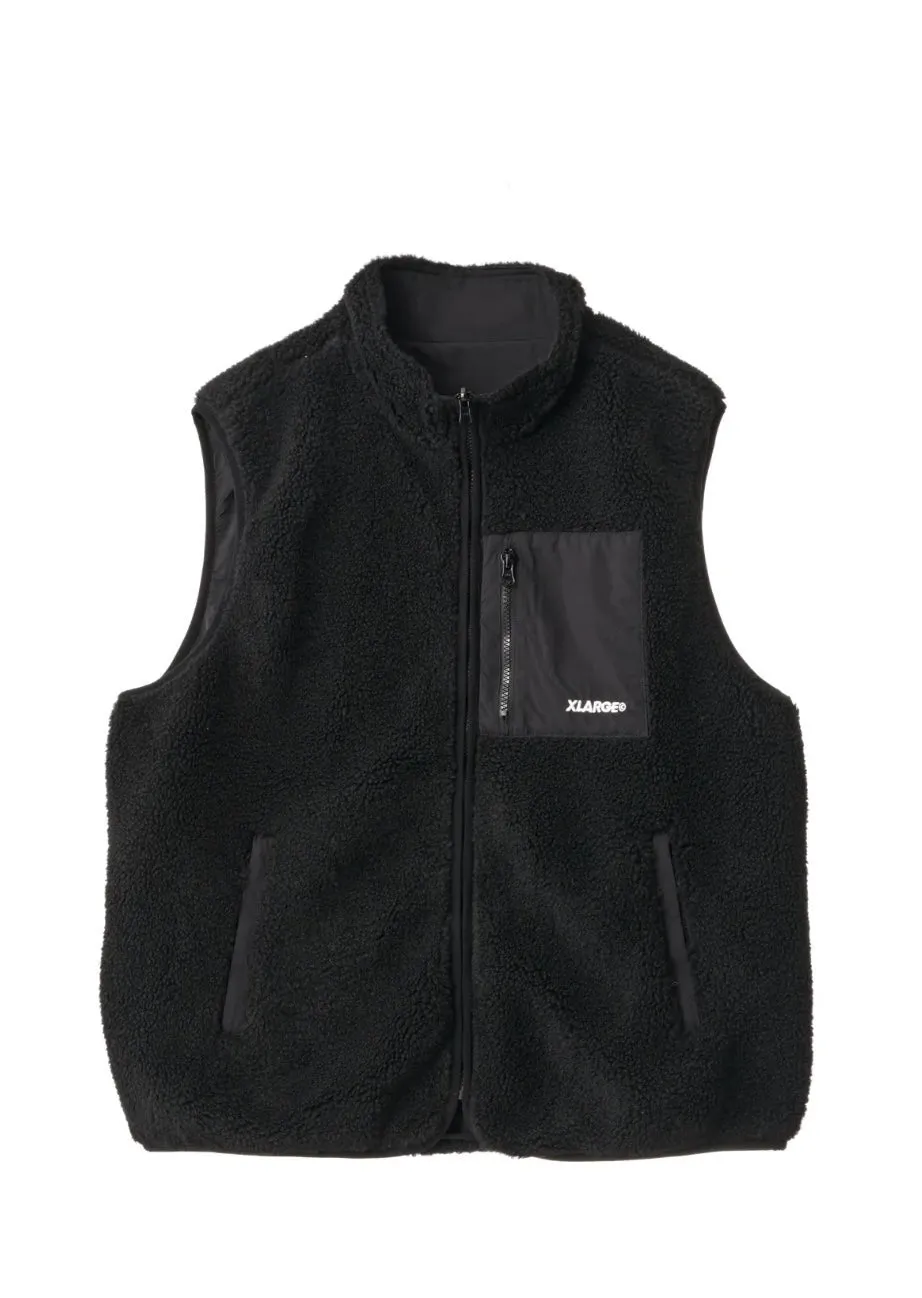 Reversible Sherpa Vest Black