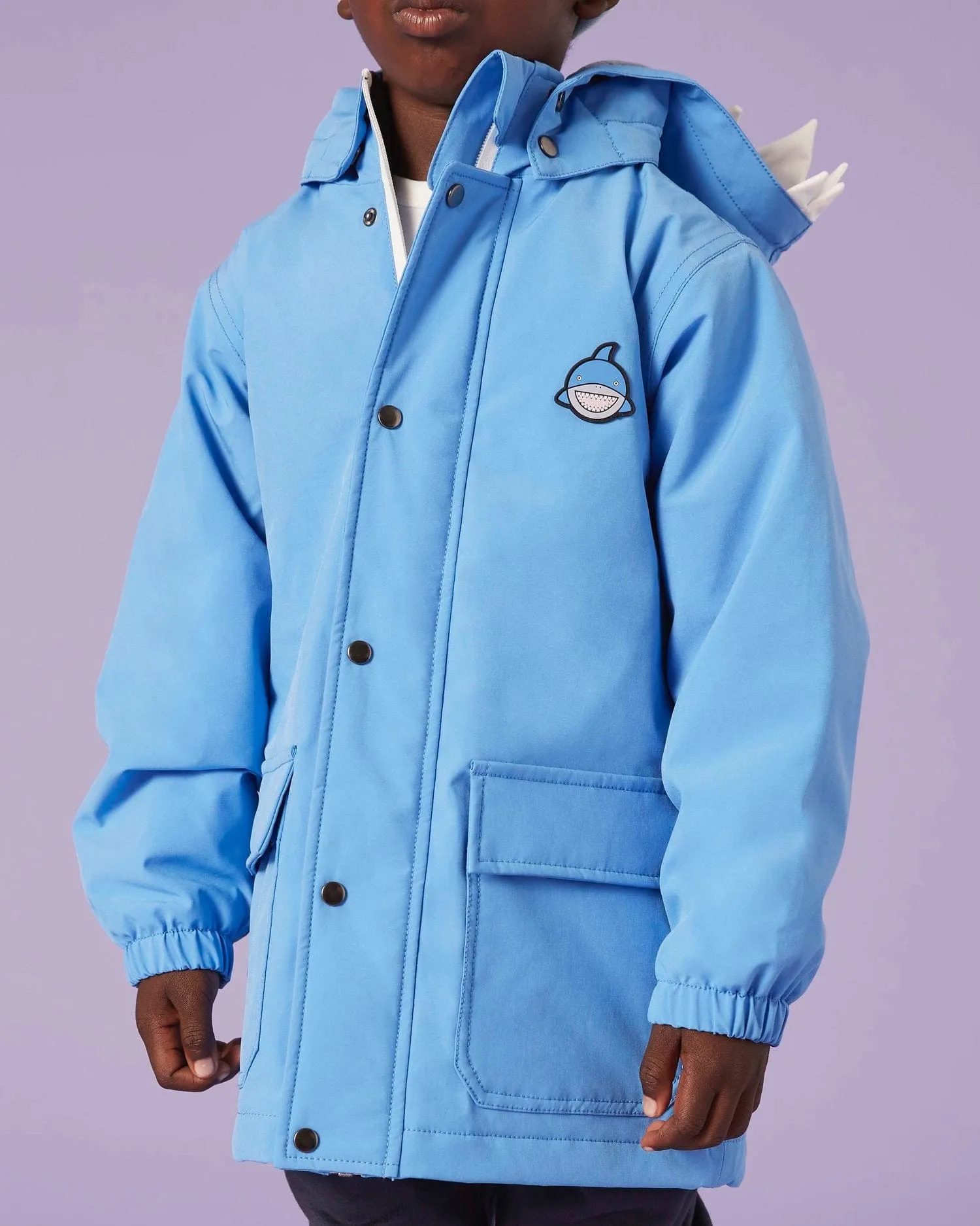 Roarsome Boys Reef Waterproof Coat in Blue