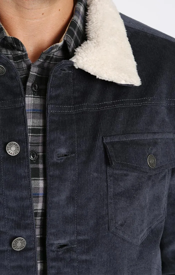 Sherpa Lined Corduroy Trucker Jacket