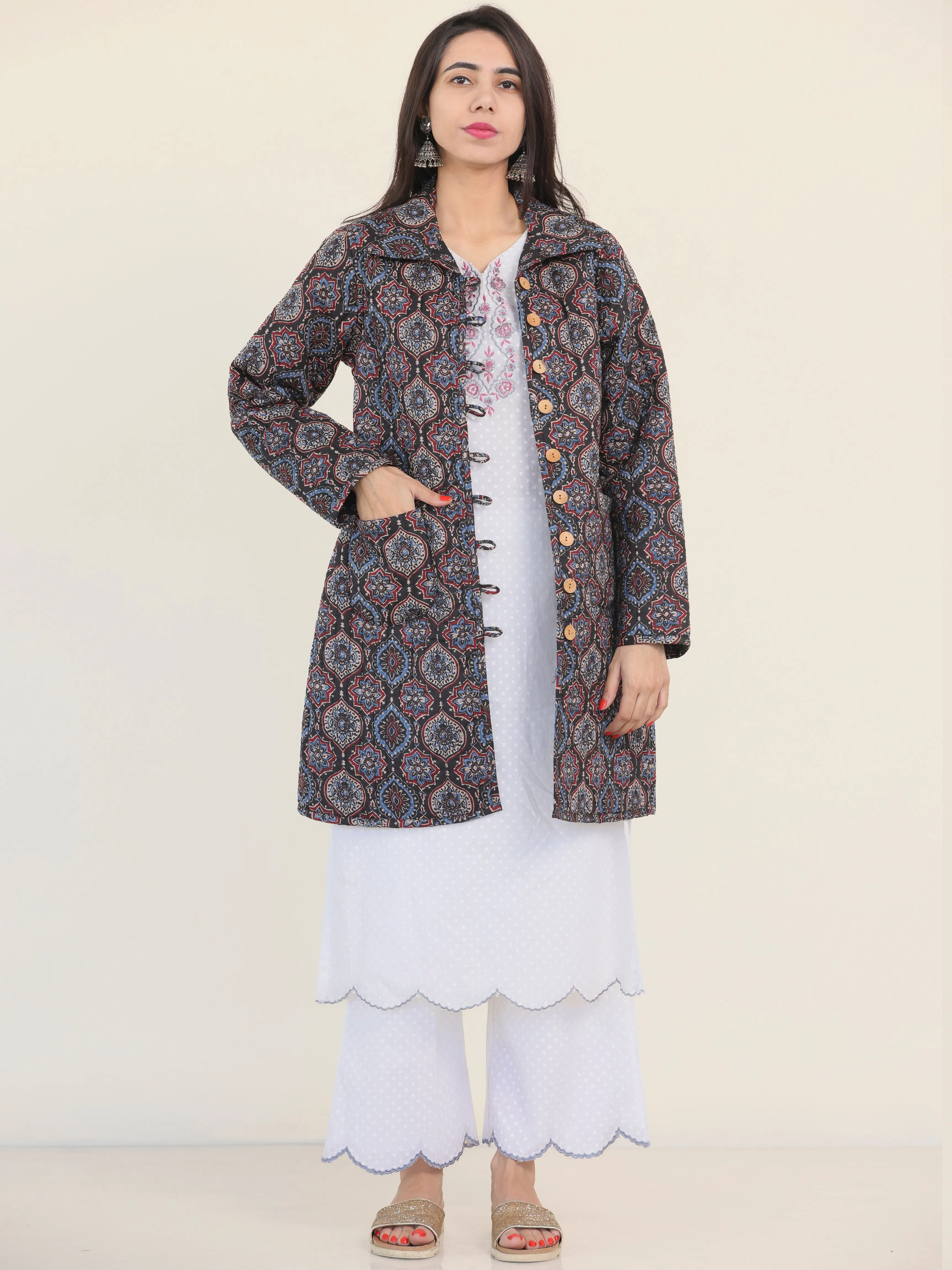 Shishir Bahaar Ajrakh Quilted Reversible Jacket