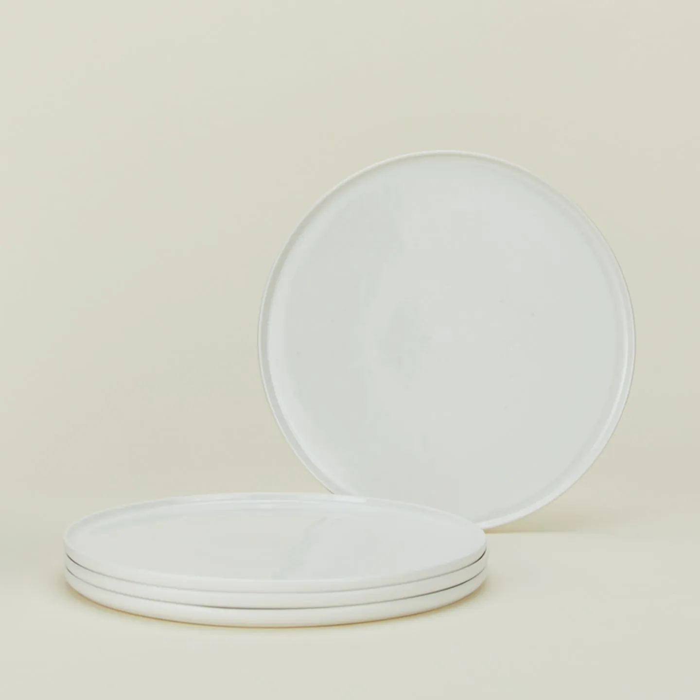 Simple Porcelain Dinner Plate, Set of 4