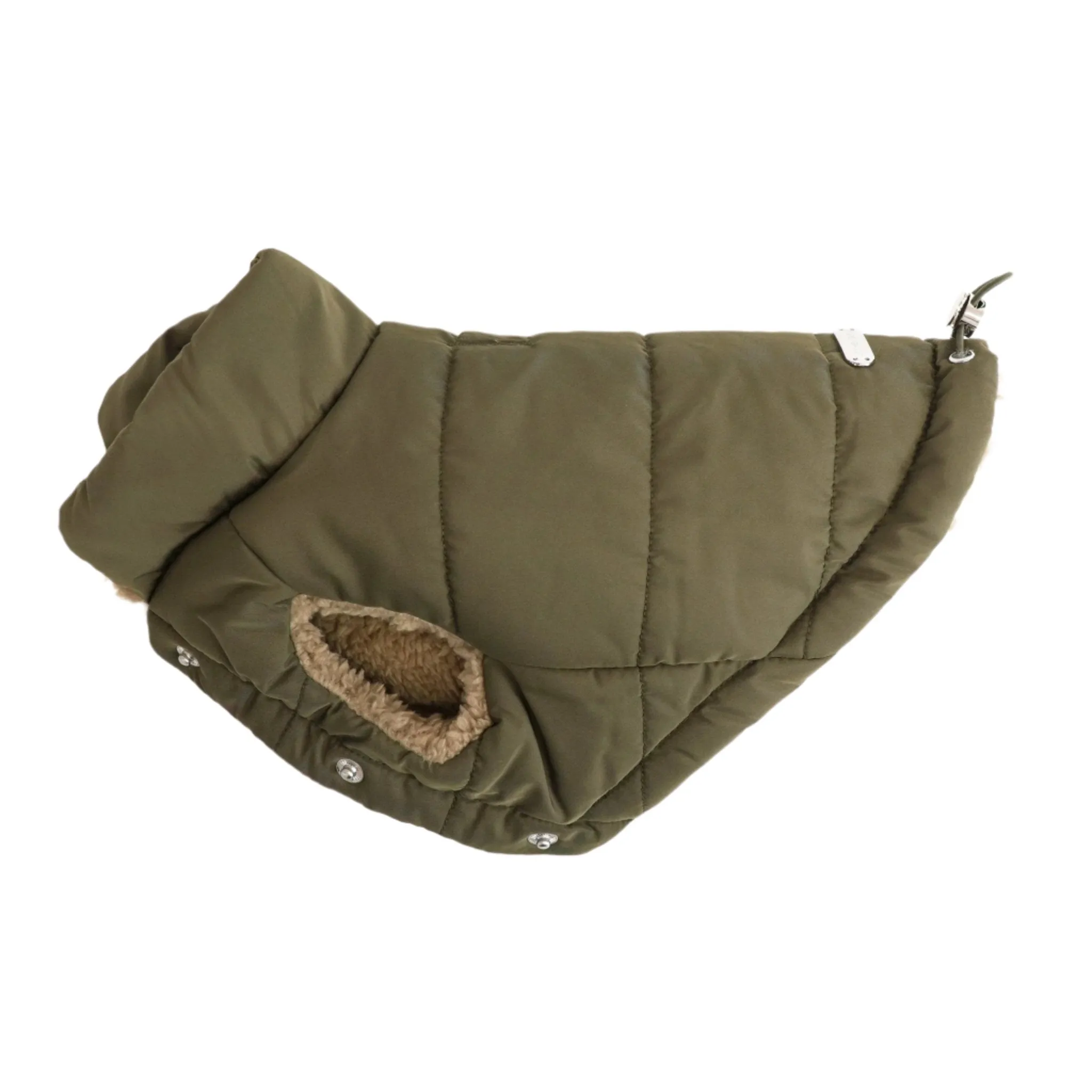 snow puffer jacket - military green