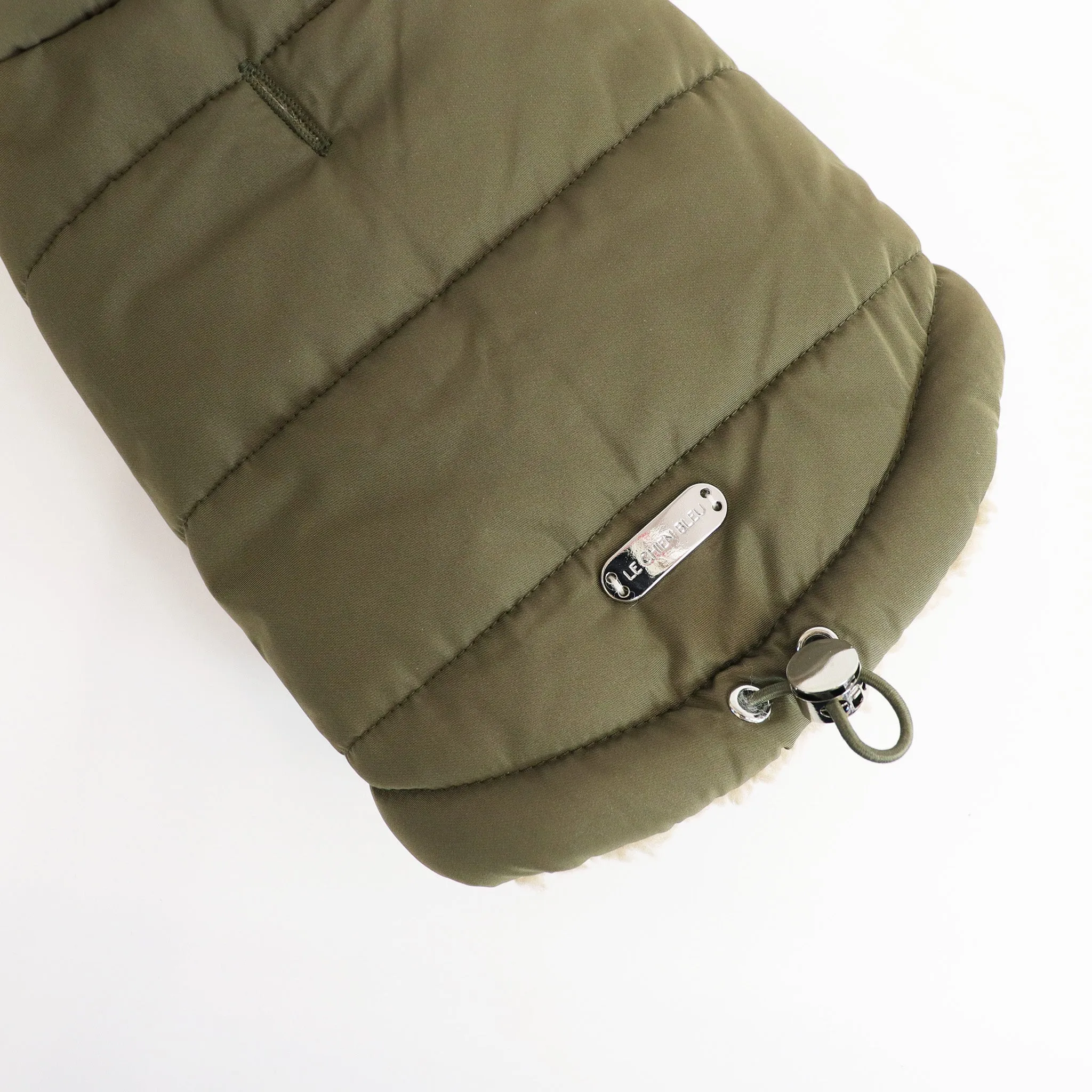 snow puffer jacket - military green