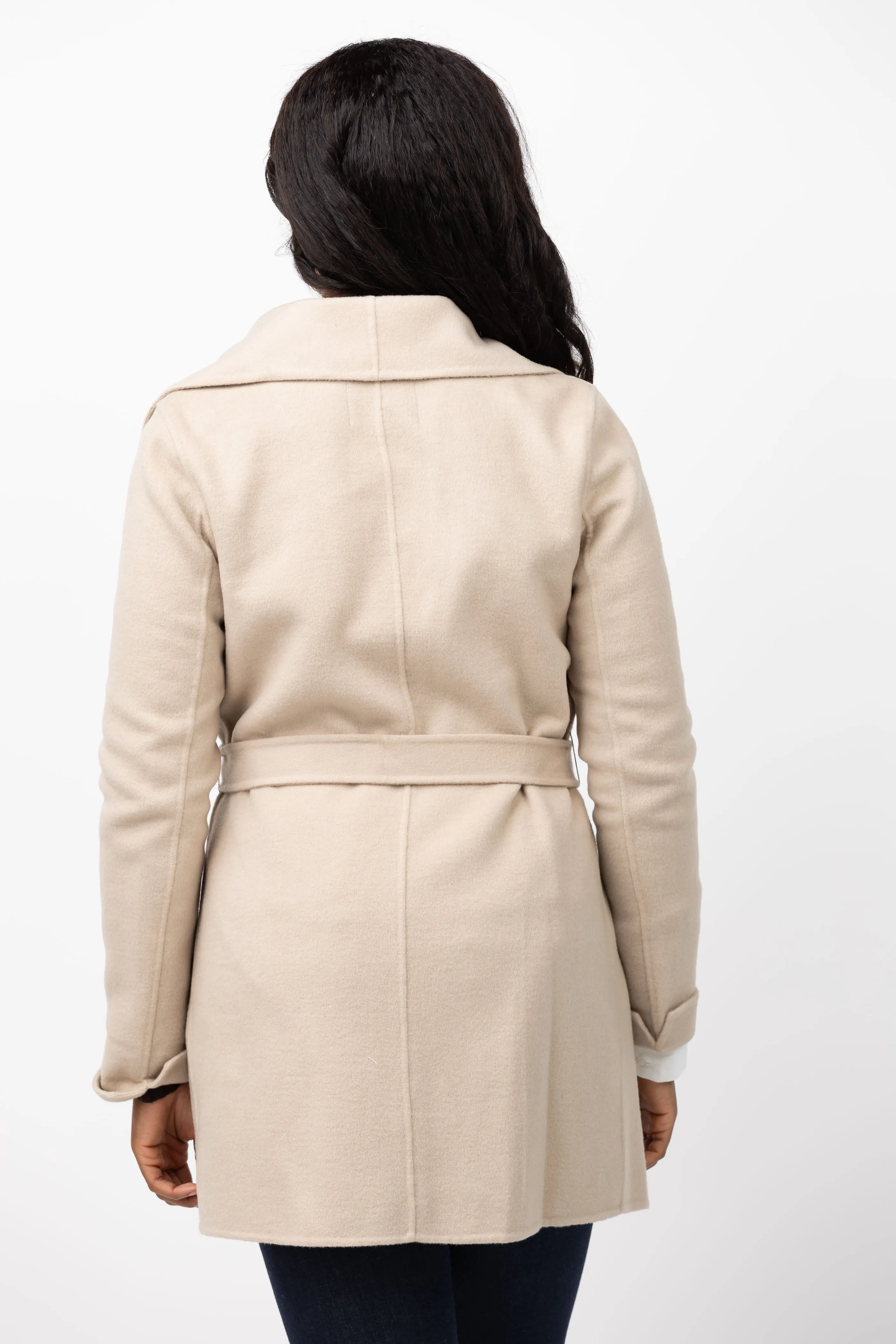 Soia & Kyo Bridgette Wrap Coat in Hush