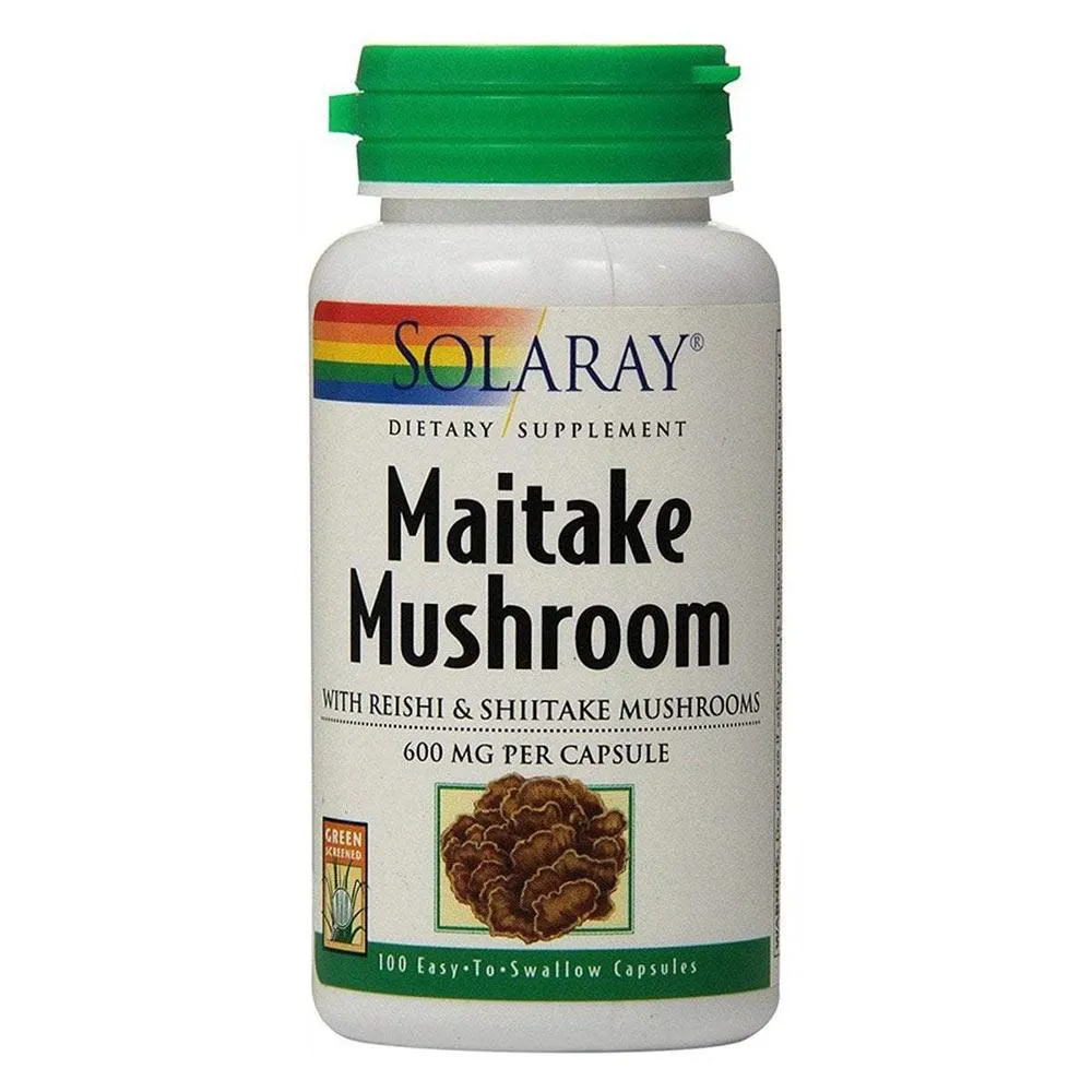 Solaray Maitake Mushroom 600mg 100 Caps