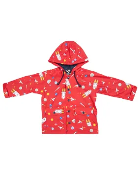 Space rocket raincoat