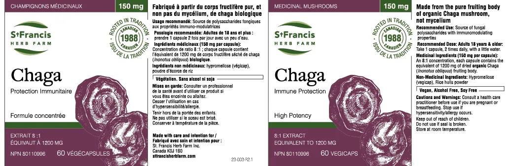 St Francis Herb Farm Chaga Mushroom