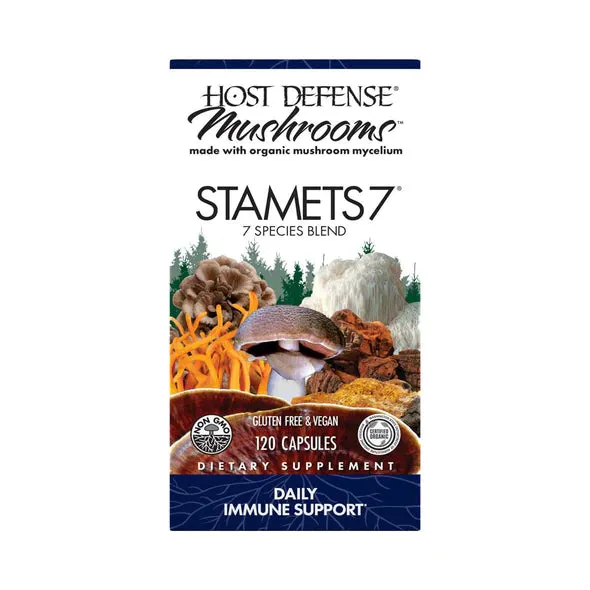 Stamets 7® | A Functional Food Mushroom Blend - 120 Capsules