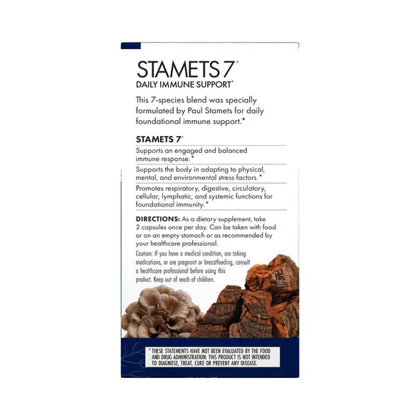 Stamets 7® | A Functional Food Mushroom Blend - 120 Capsules