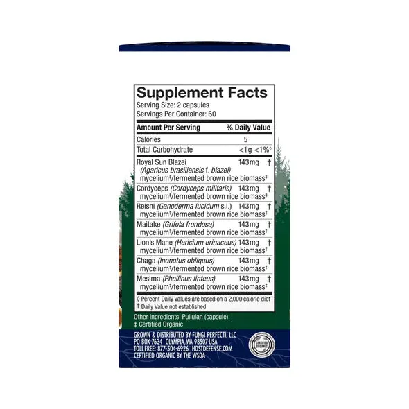 Stamets 7® | A Functional Food Mushroom Blend - 120 Capsules