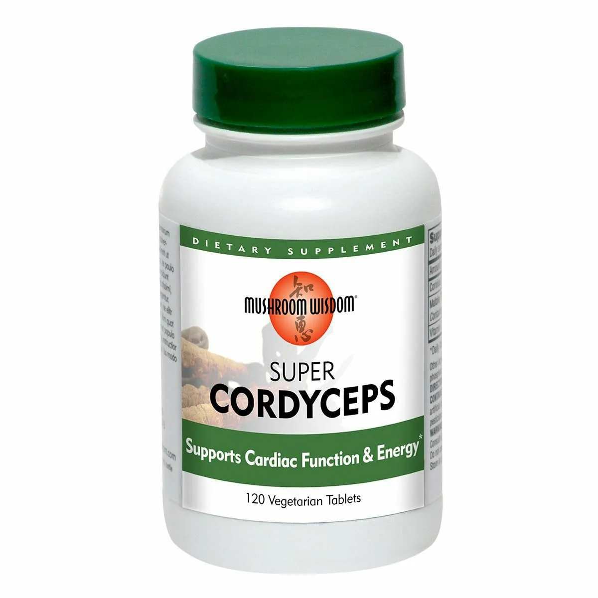 Super Cordyceps 120 vegtabs by Mushroom Wisdom, Inc.