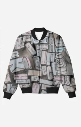 The Printing Press - Unisex Printed Bomber Jacket with Pockets