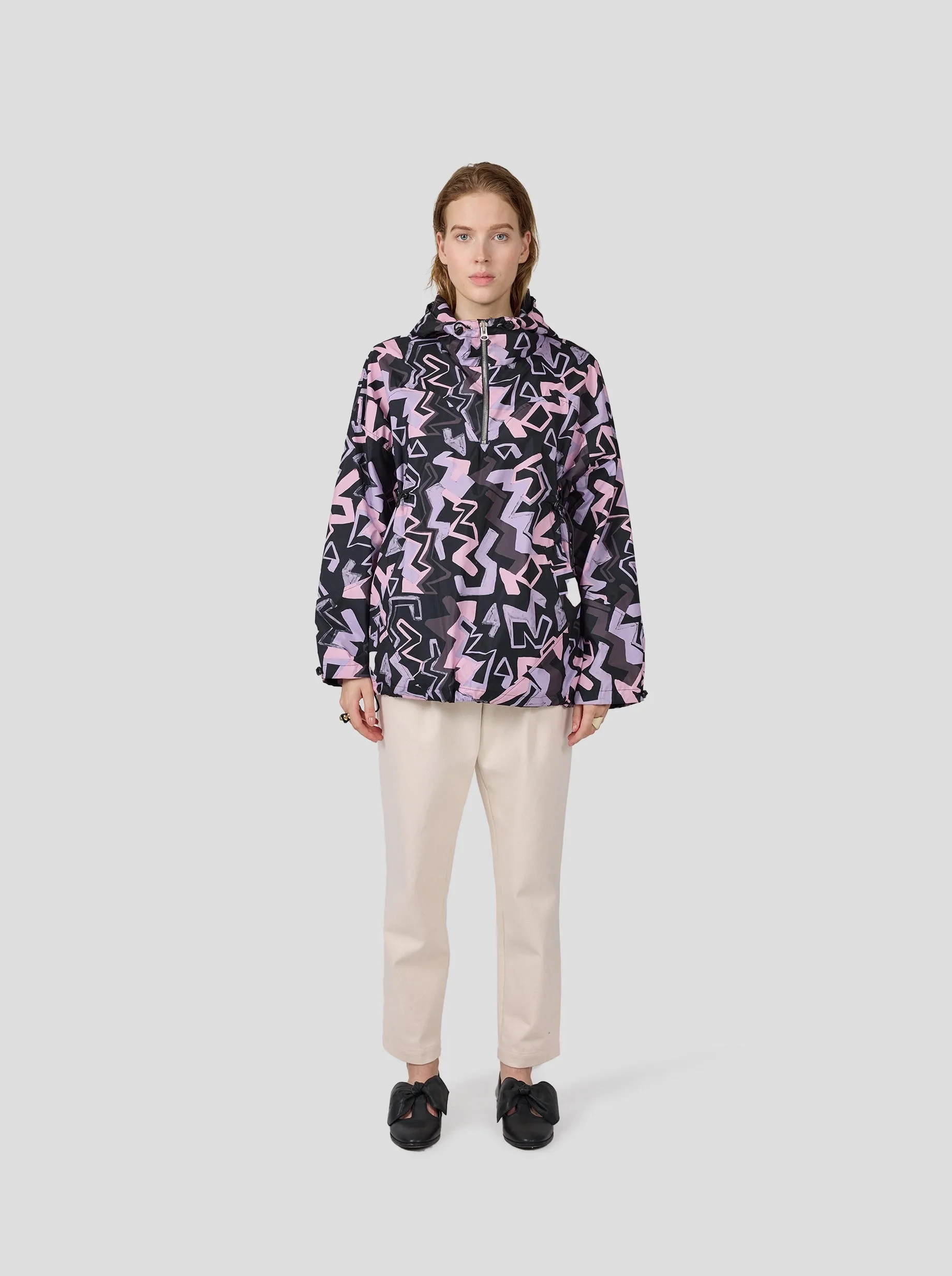 Tony windjacket in Electrique print