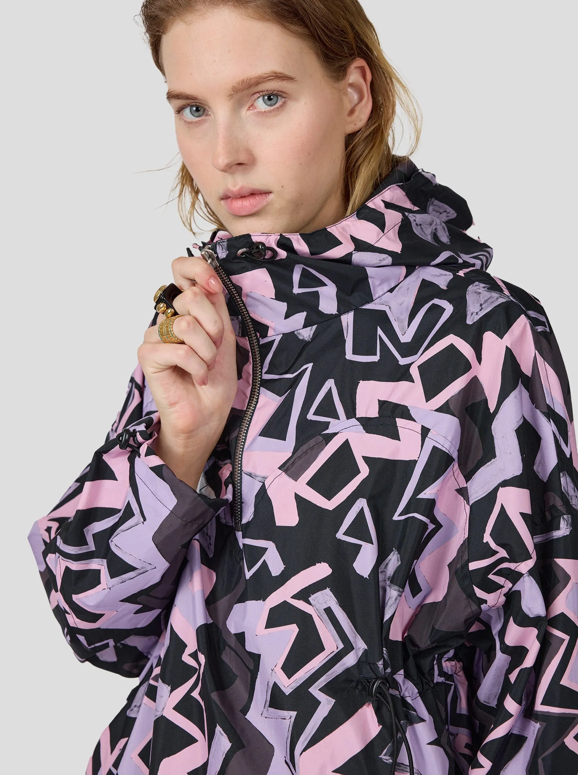 Tony windjacket in Electrique print