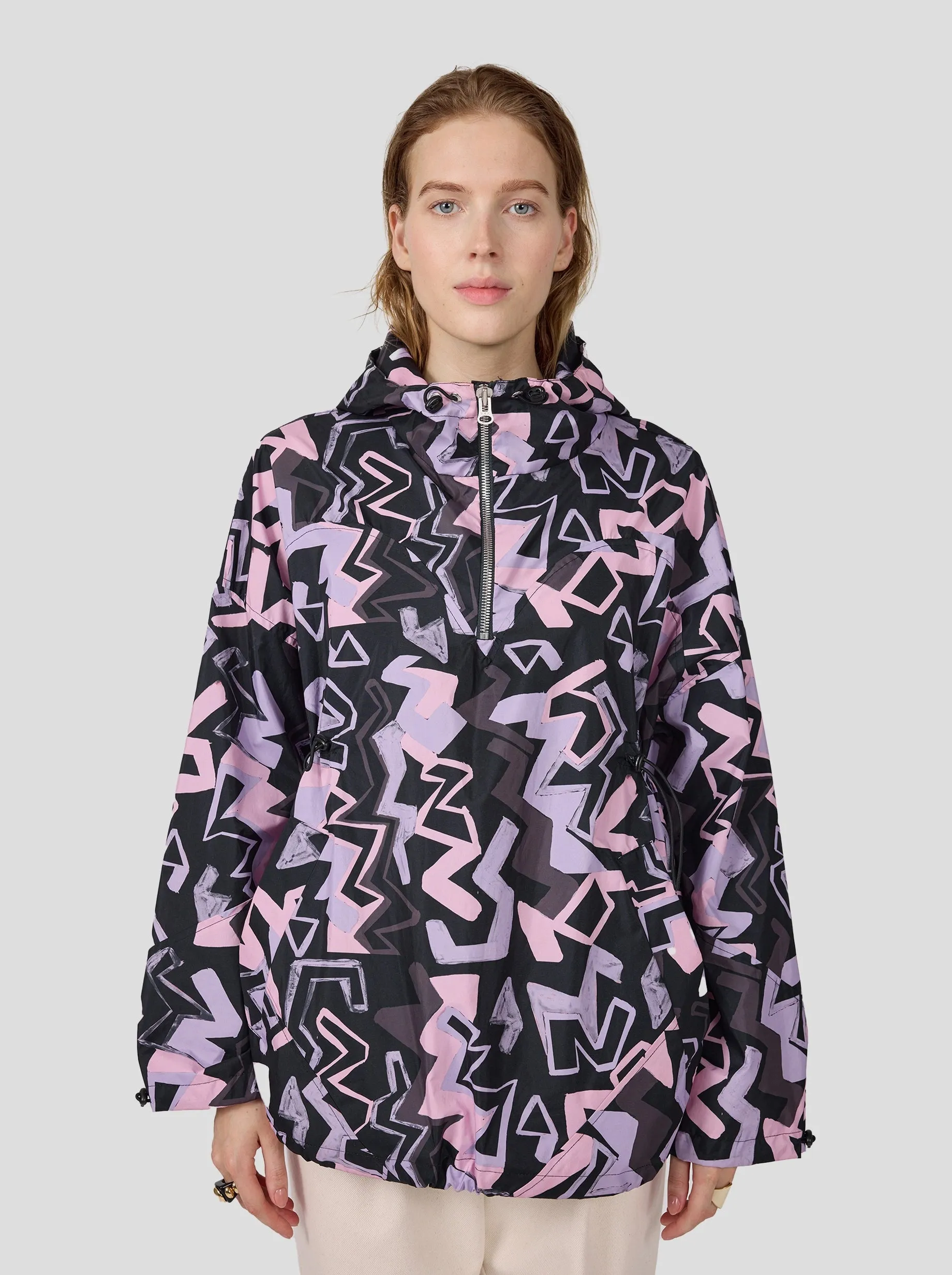 Tony windjacket in Electrique print