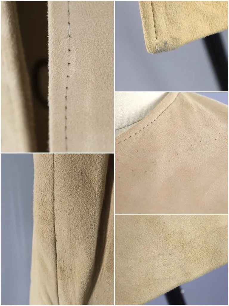 Vintage Chamois Suede Car Coat