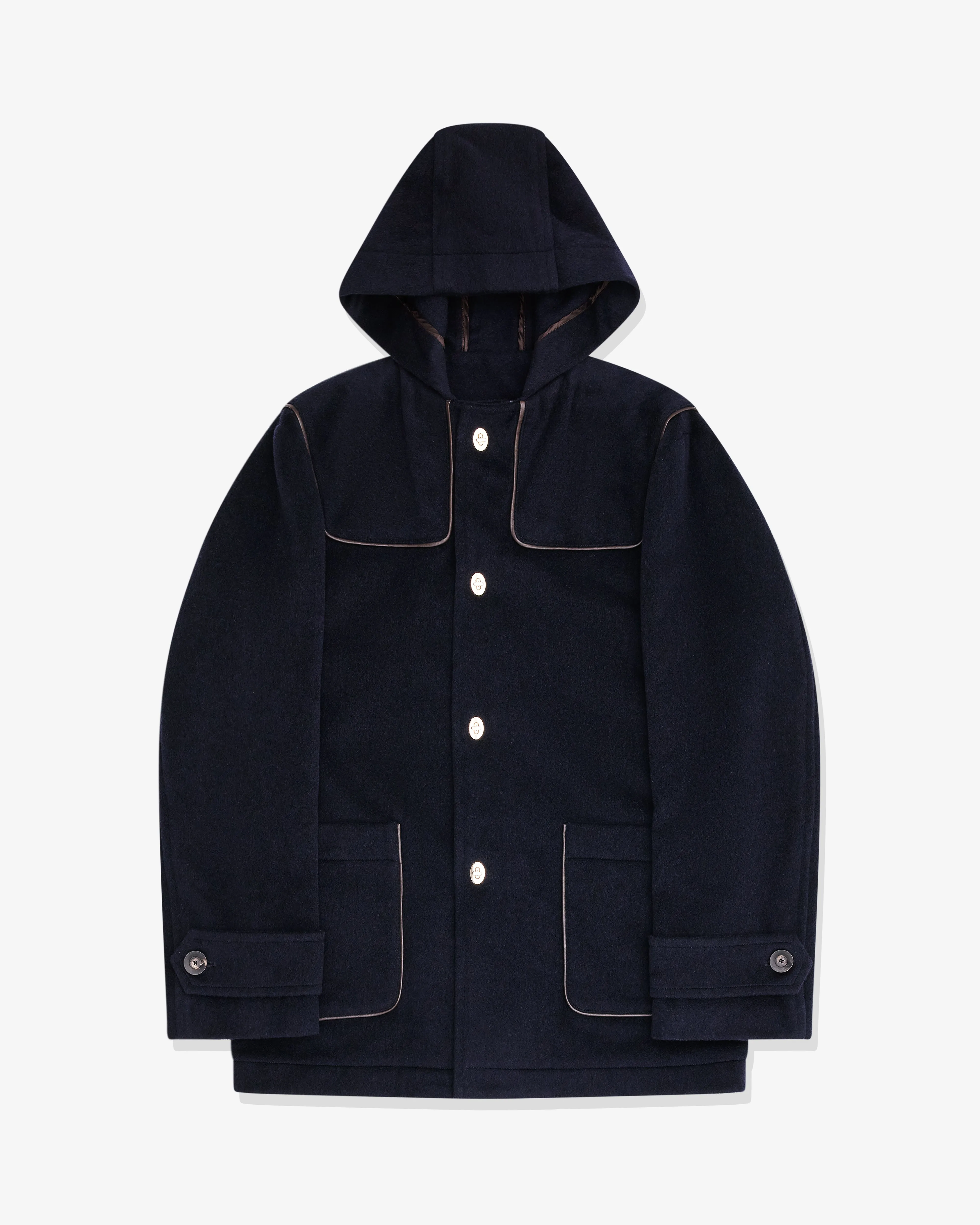 Wales Bonner - Men's Library Duffle Coat - (Navy)