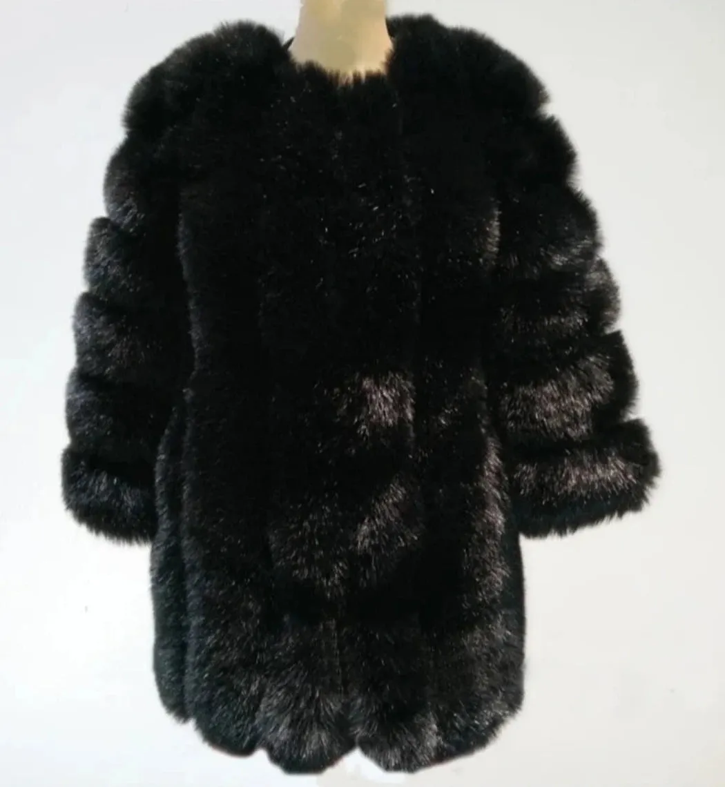 Women's Cozy Luxury Faux Fur Coat – Warm & Stylish