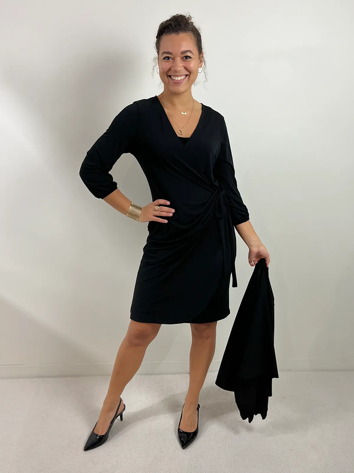 Wrap Dress · Black